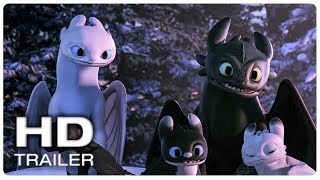 Toothless \& his kids visit New Berk Scene | HOW TO TRAIN YOUR DRAGON HOMECOMING (2019) Movie CLIP HD