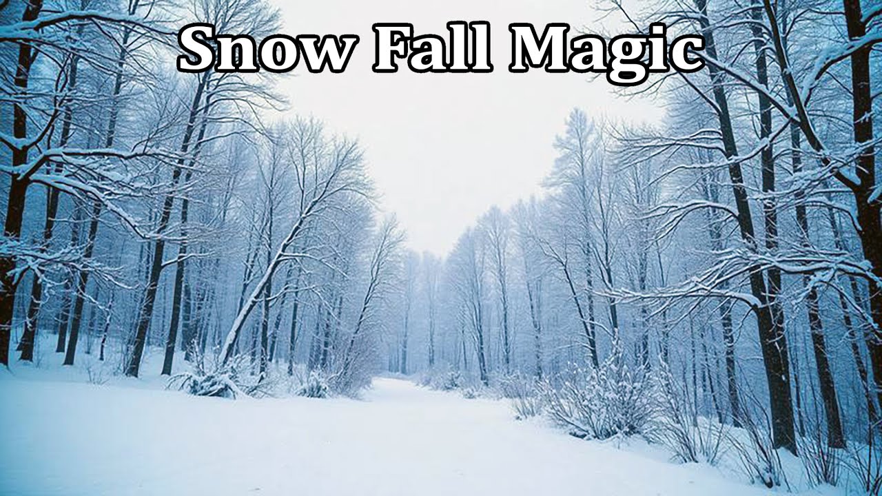 ❄️ Snow Fall Magic – A Winter Wonderland Experience | Relaxing Snowfall Scene 🎶