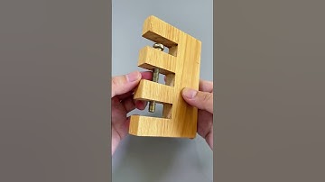 Can you remove the bolt from the wooden block?#Puzzles #IQ #iqtest