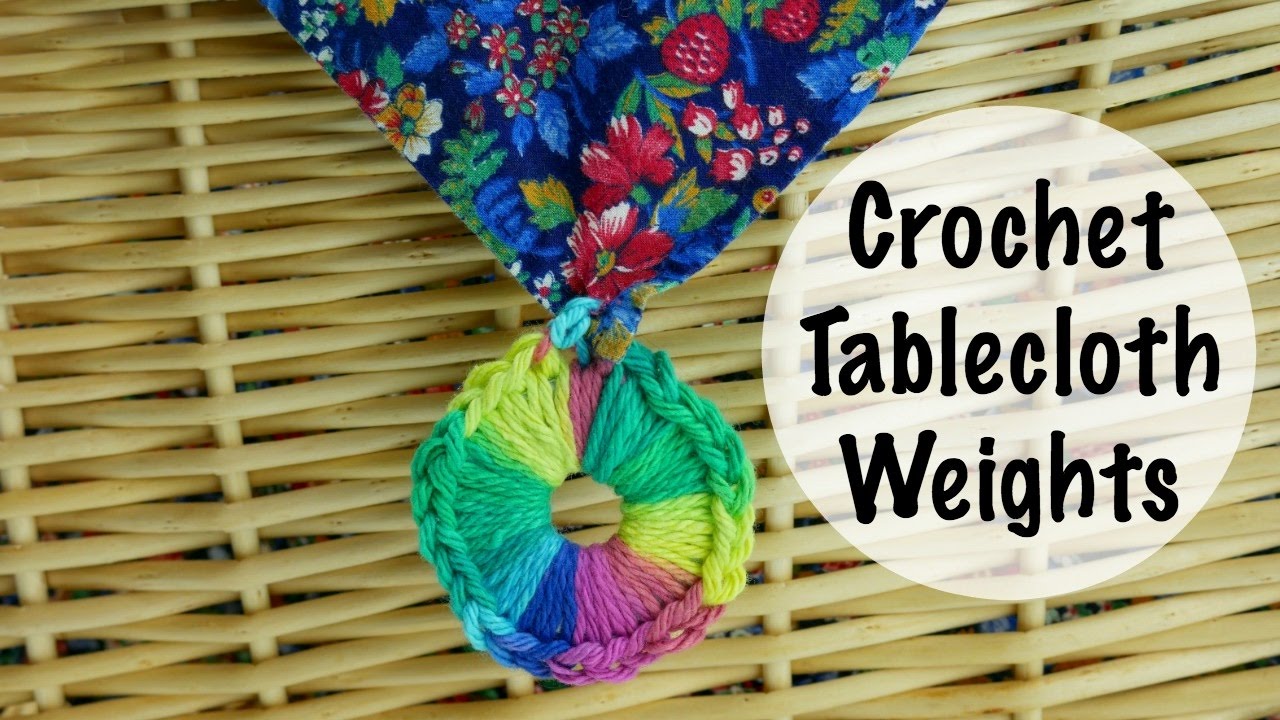 How To Crochet Tablecloth Weights, Episode 412 YouTube