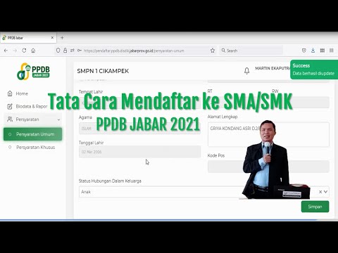 TATA CARA MENDAFTAR KE SMA/SMK PPDB JABAR 2022 HAMPIR SAMA DENGAN TAHUN 2021