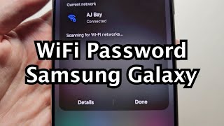 How to See WiFi Password on Samsung Galaxy Phone!