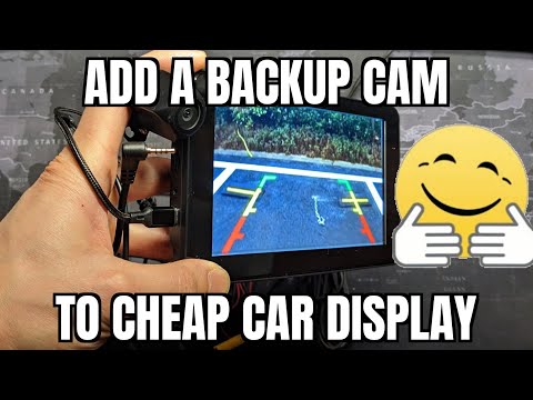 ALMOST SECRET FEATURE: HOW TO USE AV INPUT ON CHEAP CAR DISPLAY FOR A BACKUP CAMERA.