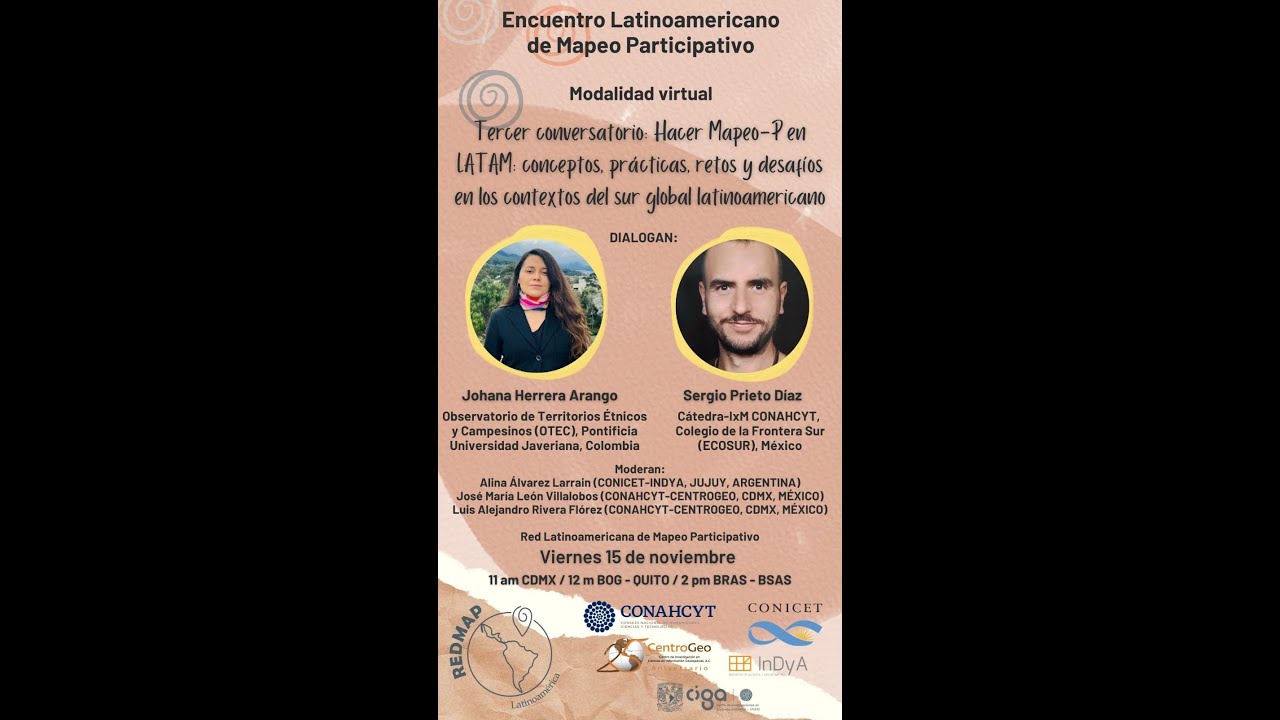 Tercer conversatorio de la REDMAP: Hacer Mapeo-P en en LATAM: conceptos, prácticas, retos y desafíos