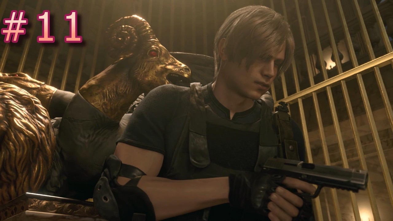 【バイオハザードRE4(キーマウ操作】♯11　犬やら鎧やらこわっ