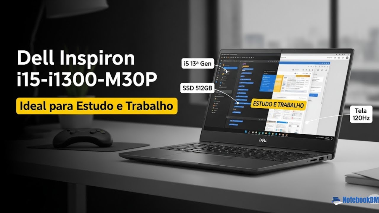 Notebook Dell Inspiron I15-I1300-M30P 15.6" Full HD 13ª Gen Intel Core i5 8GB 512GB SSD Win 11