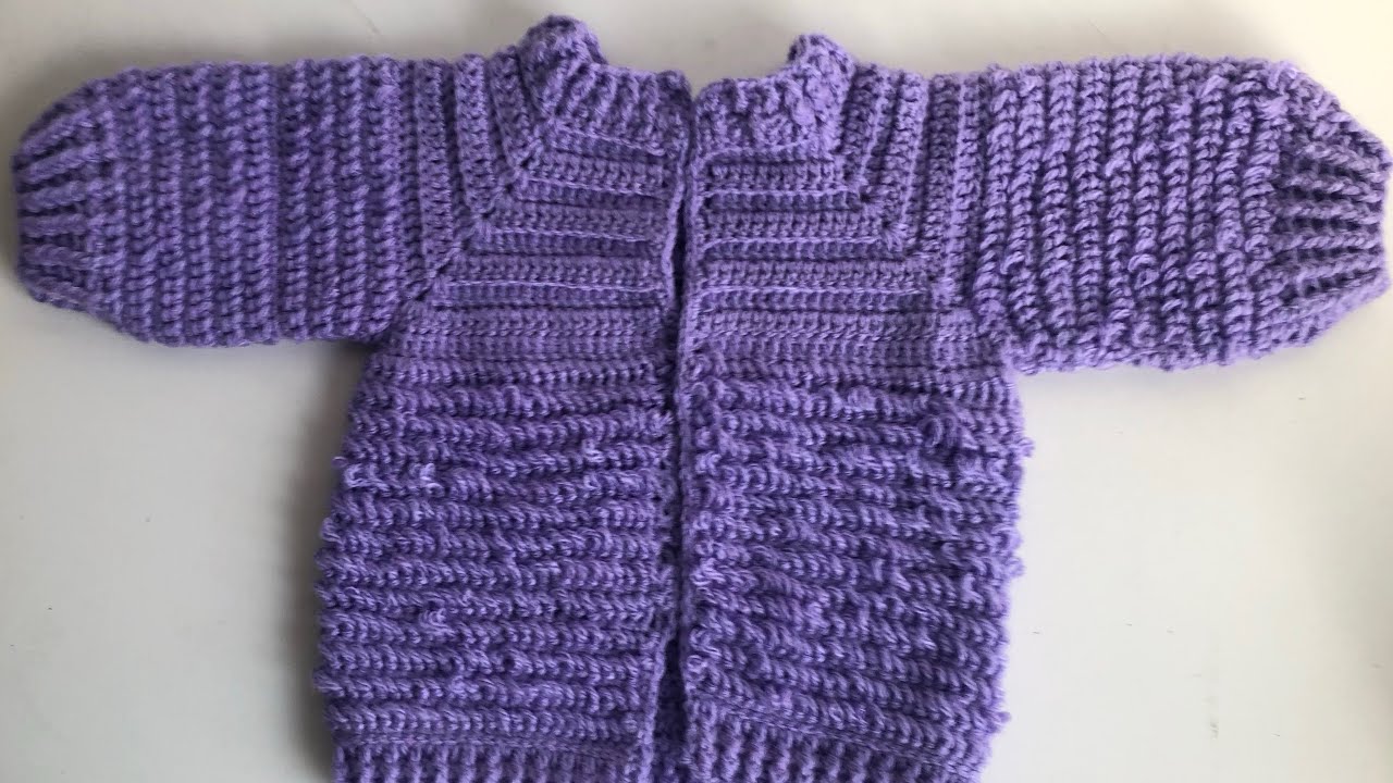 @kkroches - Casaquinho, Ponto caneta ou argolinha de crochê. (Assista em tela cheia)