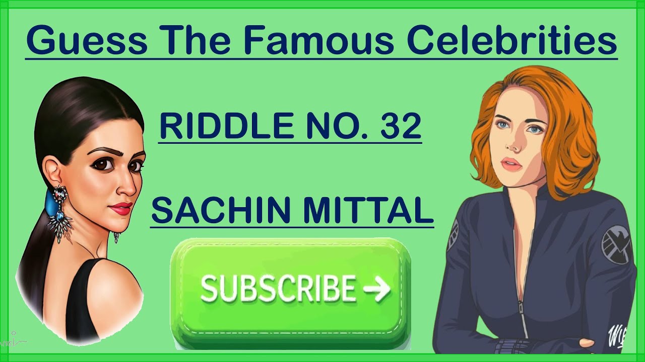 Celebrity Riddle [Part 32]