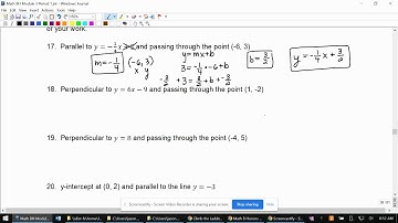 3.2D Lesson: Parallel and Perpendicular Lines - Part III