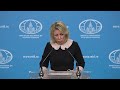 Брифинг М.Захаровой, Москва, 27 марта 2024 года