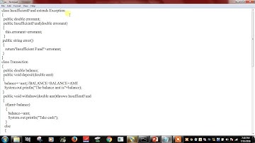 Exception Handling-User Defined Exception