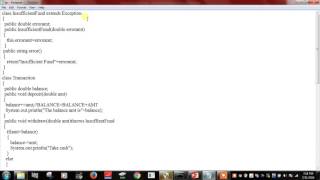 Exception Handling-User Defined Exception