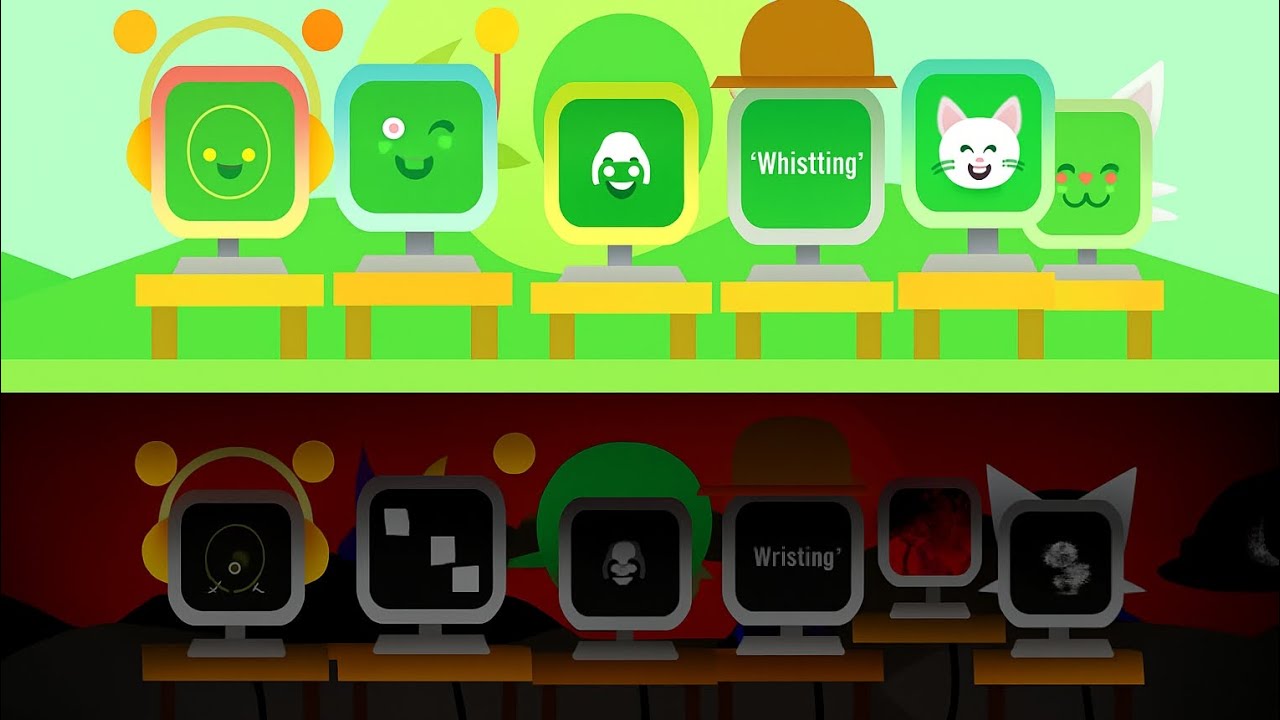 Incredibox Sprunki Mix. Light Mode / Dark Mode