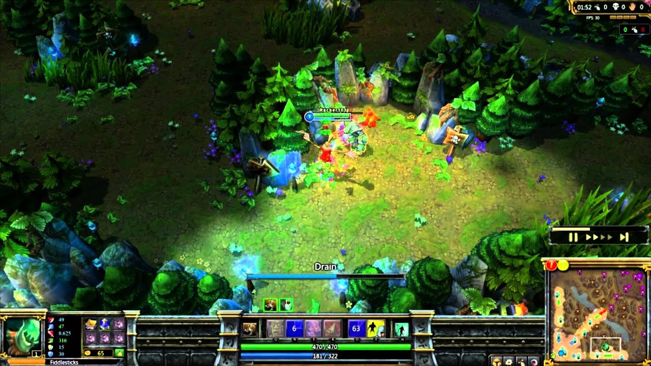 Fiddlesticks Jungle (Level 4) Season 2 with smite (Racker)