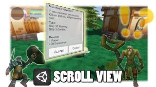 Let's Make an RPG - ep 21 (Quests - Scroll View and Content Size Fitter)