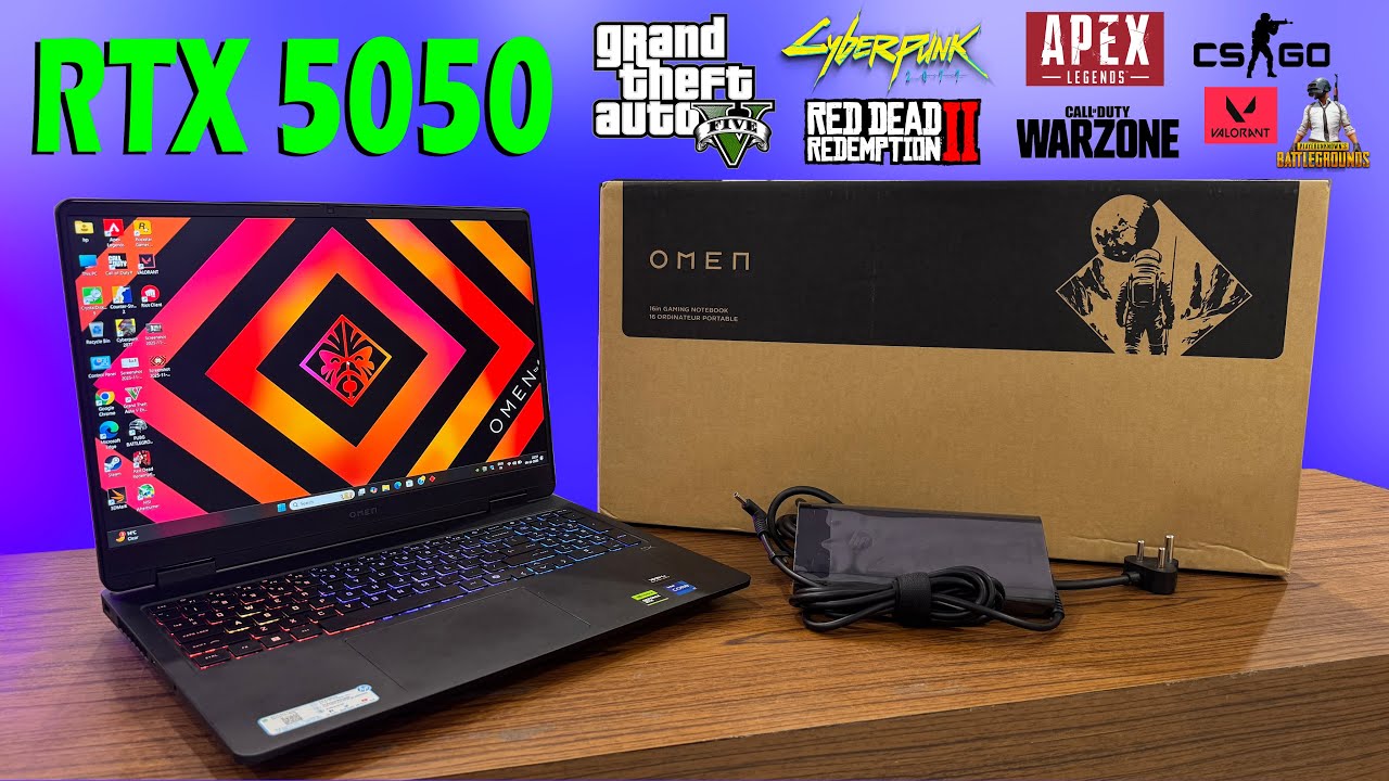 HP Omen RTX 5050 Laptop - Unboxing & 8 Games Tested⚡