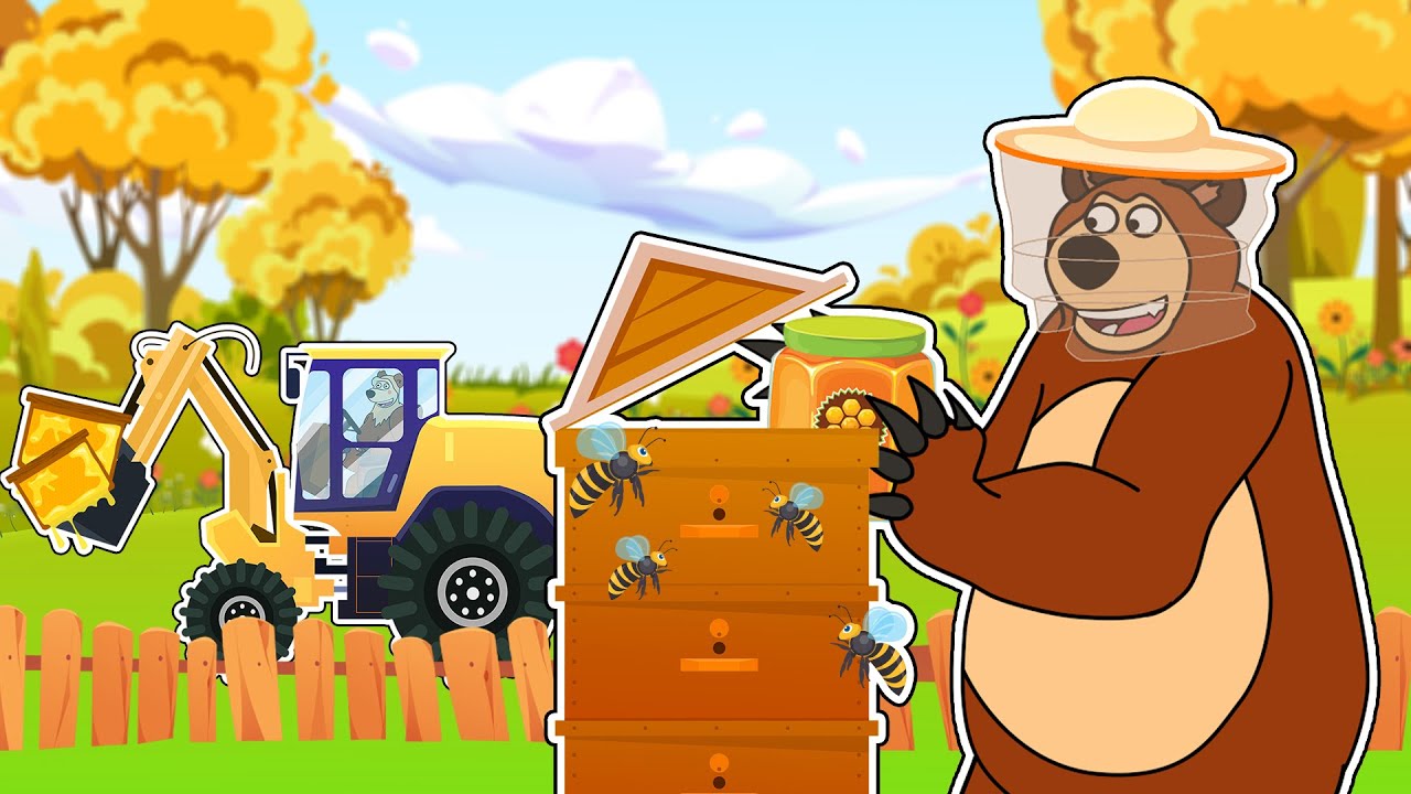 The Bear Farm: Raise Millions of Bees to Produce Honey,Beekeeper Harvest and Process | Farm Vehicles