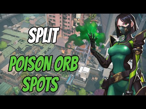 Viper poison orb lineups - Split | Valorant