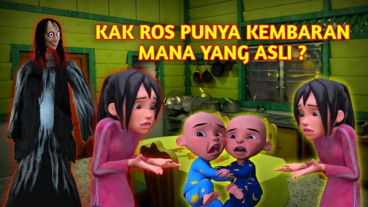 TEREKAM JELAS !!! Nampak Hantu Momo dirumah tua Upin Ipin takut seram ...