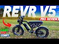 REVR V5 Pro Full Review - All Terrain Full Suspension Moped Style Ebike - #REVR