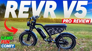 REVR V5 Pro Full Review - All Terrain Full Suspension Moped Style Ebike - #REVR