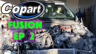 $225 Copart Rebuild part 2- Removing the Damage from the Copart Car