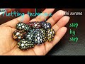 ⚜️Netting on Teardrop Pearl || Seed bead Netted Necklace Tutorial DIY (0276)