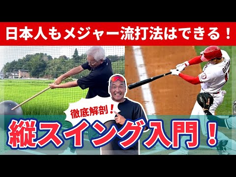 日本人もできる！小学生からできる！メジャー流打法「縦スイング」徹底解剖！【根鈴道場×谷沢健一③】