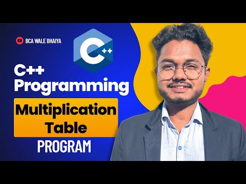 C++ Program to Print Multiplication Table of a Number