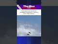 Een andere hoek van de twee straaljagers die gisteren in de lucht boven Idaho botsten.