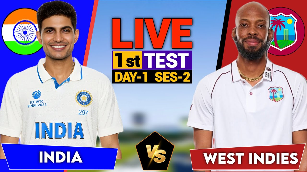 Live: India vs West Indies, 1st Test 2025 | Live Cricket Score & Commentary, IND vs WI series 2025