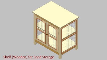 Shelf-Wooden for Food Storage (Volume-1) Autodesk Inventor