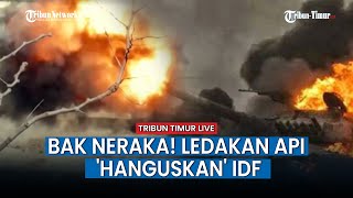 🔴Detik-Detik Kendaraan Militer Israel Diselimuti Kobaran Api Saat Serang Tubas, Tentara Idf 'Hangus'