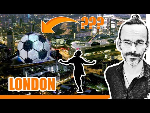 Дом - мяч размером 90 метров в Лондоне. Современная архитектура.  Эдуард Кичигин