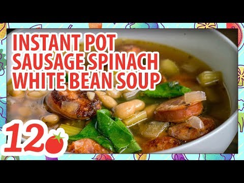 How to Make: Instant Pot Sausage Spinach White Bean Soup