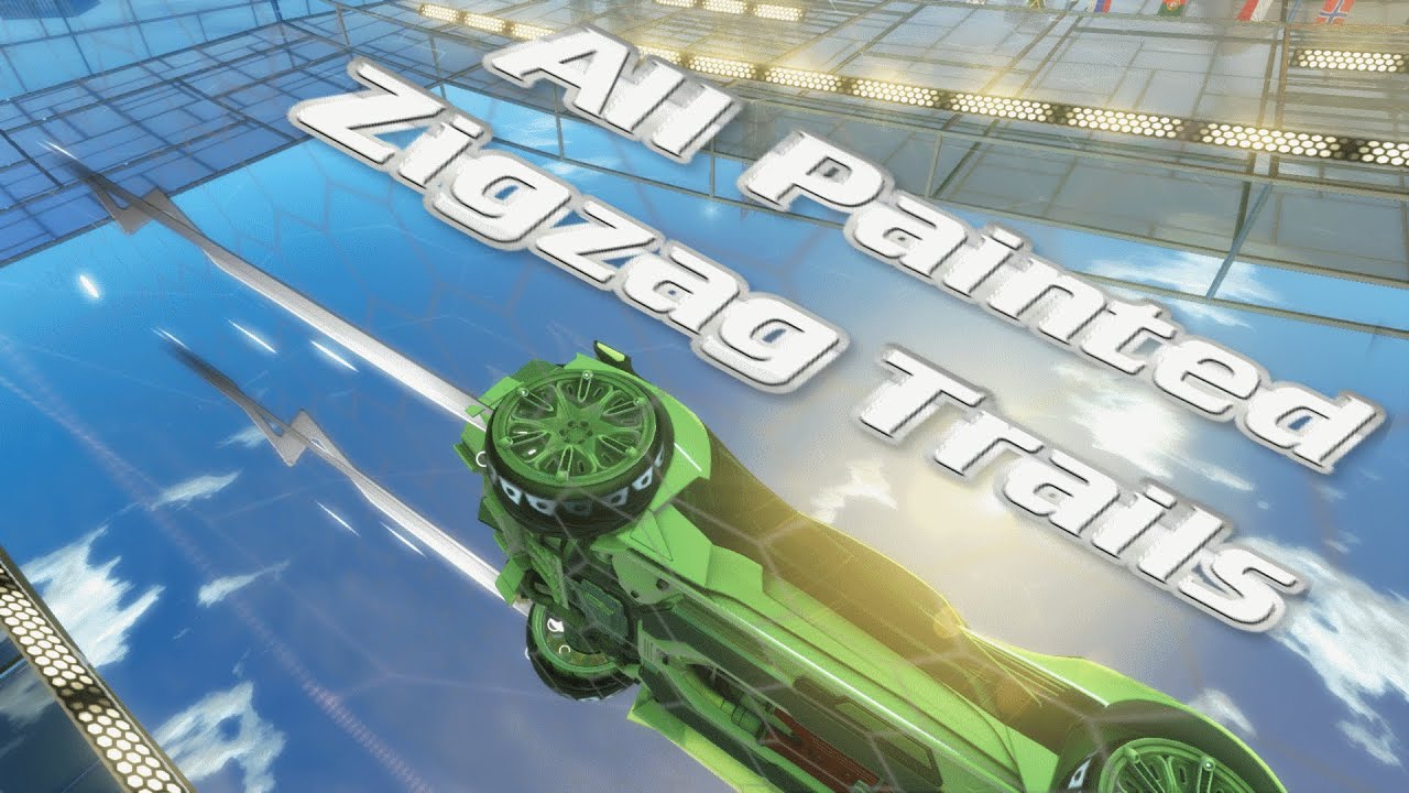 All Painted Zigzag Trails Rocket League Youtube