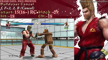 TTT2: Paul Phoenix Movelist / Frame Data Breakdown