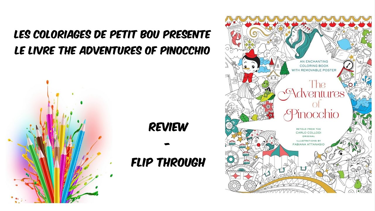 📖 The Adventures Of Pinocchio - Coloring Book 📖 - YouTube