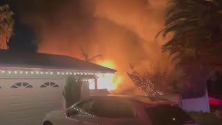 Quick-acting neighbors help save several Mission Viejo homes after fire