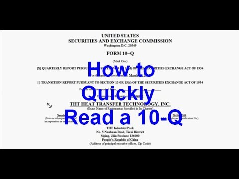 what is a 10q report