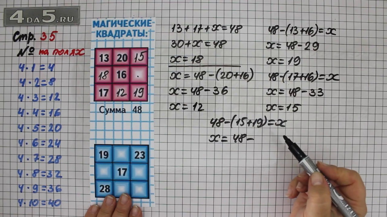 Математика моро 1 класс страница 13. Магический квадрат математика 3 класс. Магические квадраты математика 3 класс с 13. Магические квадраты 3 класс по математике Моро. Математика 3 класс стр 13 магические квадраты.