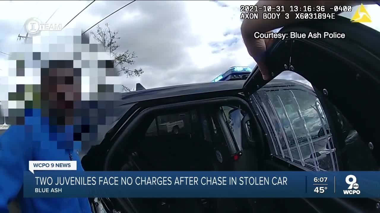 2 juveniles face no charges after chase in stolen car - YouTube
