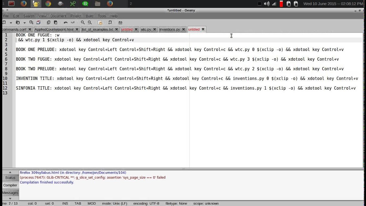 Blather python insert text from predefined nested lists using voice