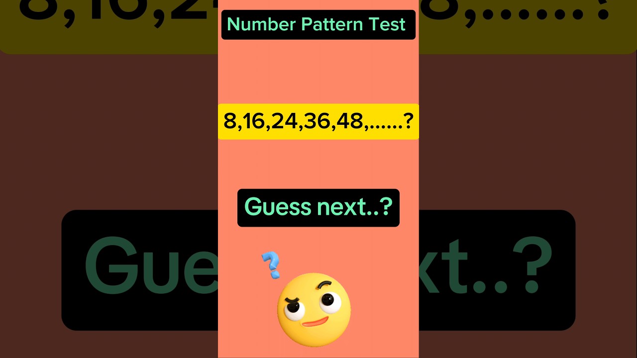 #shorts Number Pattern Test #pattern #riddles #ytshorts