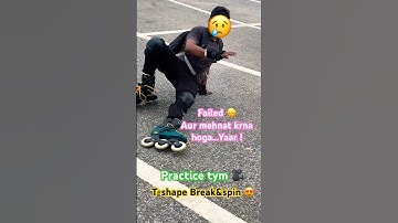 Get ready to fight || #skating #learning T-shape break #youtubeshorts #video #shorts #viral #trend £