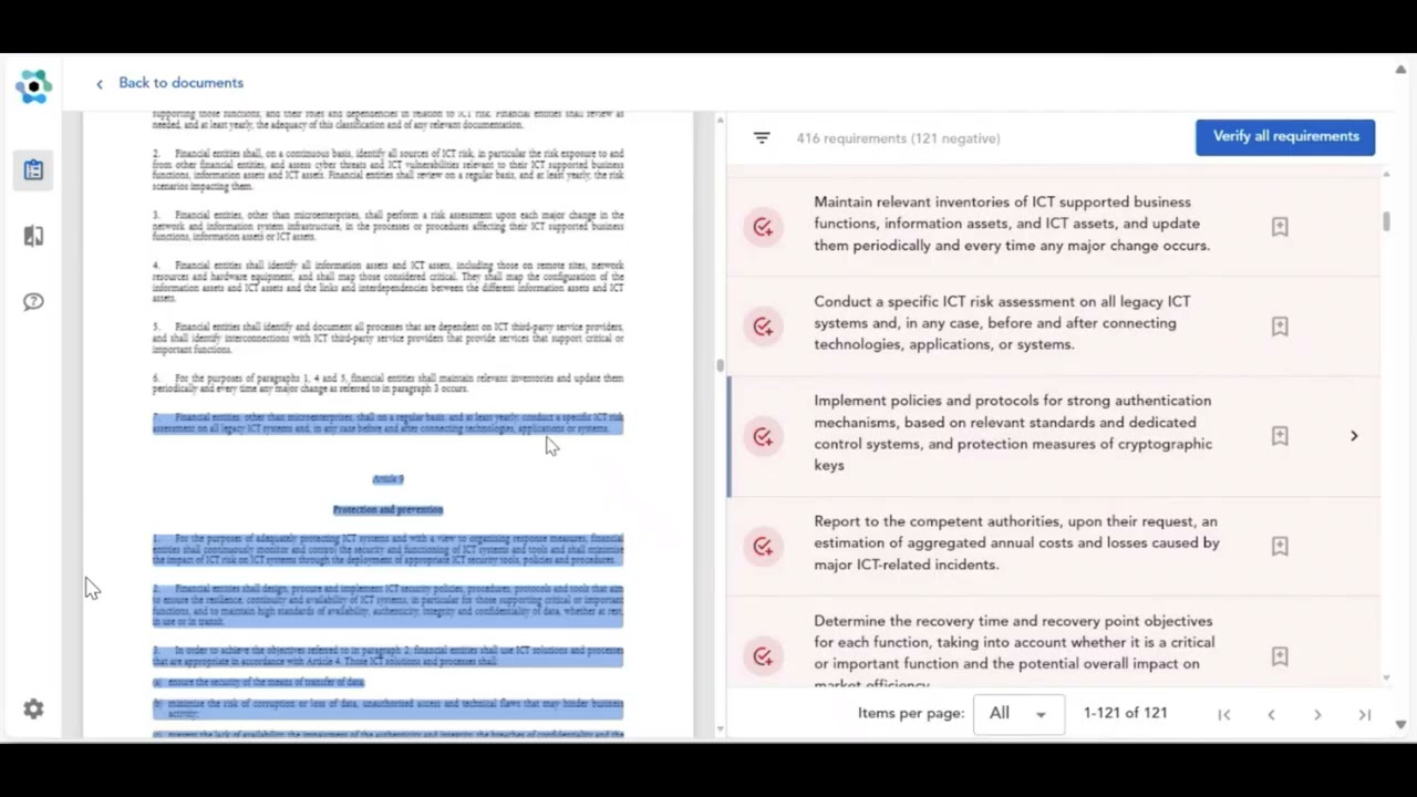 Demo Regulatory Monitoring