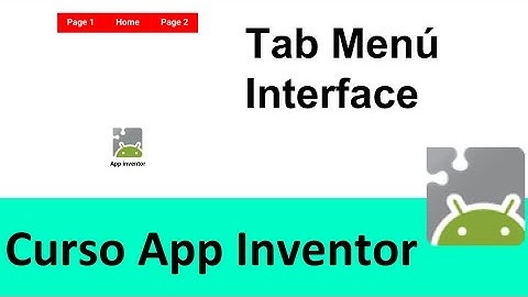 Tab Menu Interface Curso App Inventor 2 Los Inventores