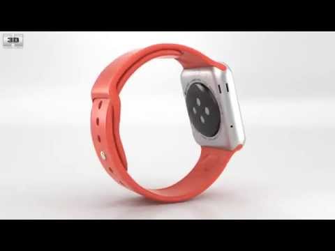 apple-watch-sport-42mm-silver-aluminum-case-pink-sport-band-by-3d-model-store-humster3d.com