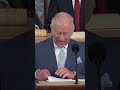 King Charles took a few opportunities for humor as he addressed a joint meeting of Congress