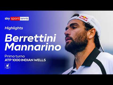 Video Berrettini-Mannarino: gli highlights | ATP 1000 Indian Wells